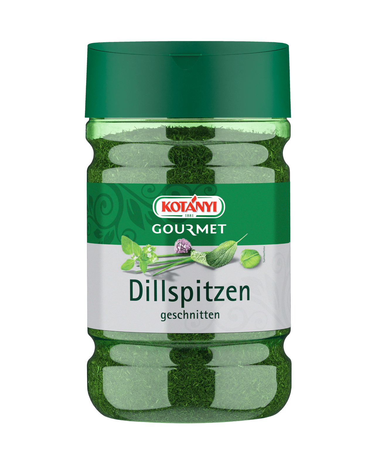 Kotányi Gourmet Dillspitzen gerebelt in der 1200ccm Dose