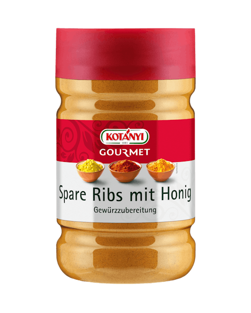 Kotányi Gourmet Spare Ribs mit Honig Gewürzzubereitung in der 1200ccm Dose