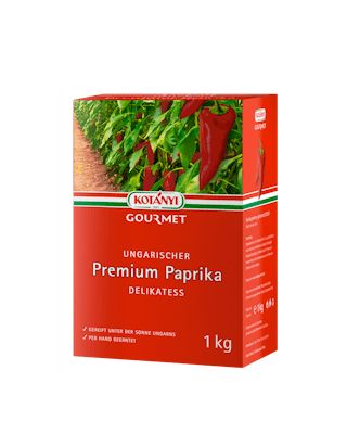 Kotanyi Gourmet Ungarischer Premium Paprika Delikatess 1kg Karton