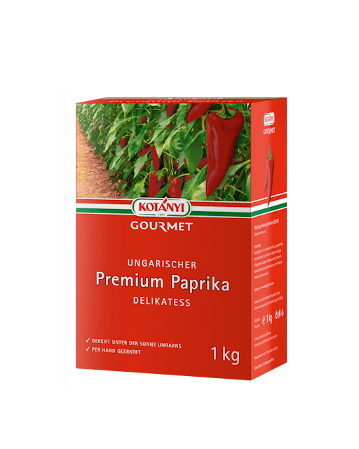 Kotanyi Gourmet Ungarischer Premium Paprika Delikatess 1kg Karton