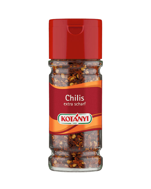 Kotányi Chilis extra scharf im 225ml Glas