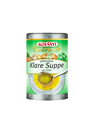Kotányi Gourmet Klare Suppe pflanzlich in der 1kg Pappdose
