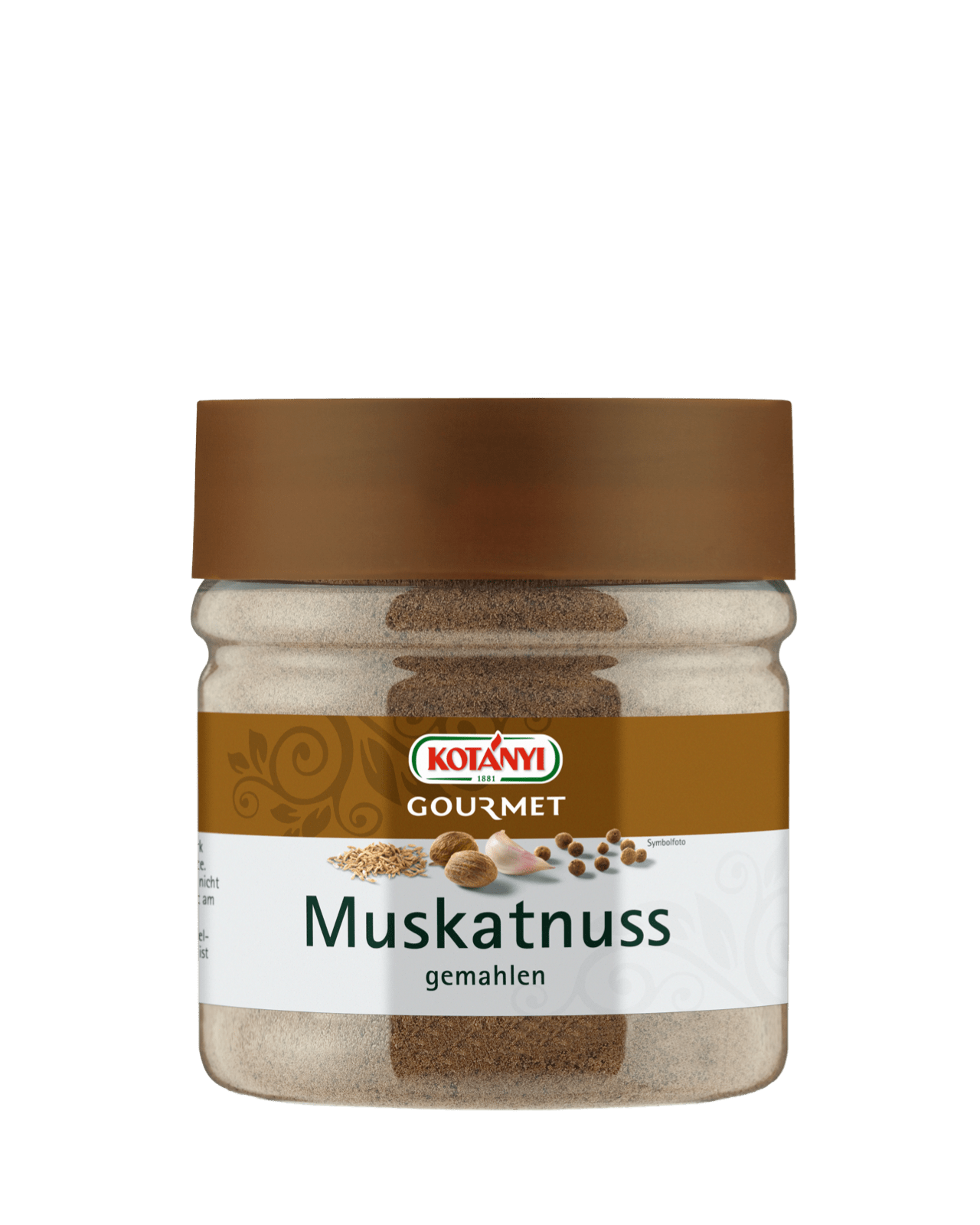 Kotányi Gourmet Muskatnuss gemahlen in der 400ccm Dose