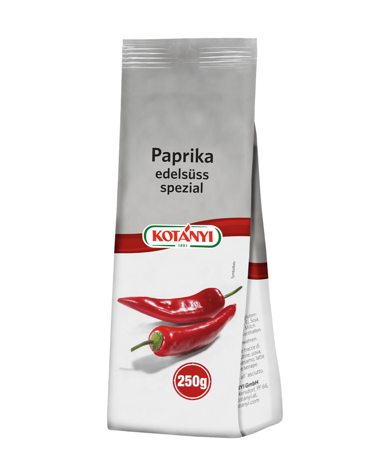 Kotányi Paprika edelsüß spezial in der 250g Vorratspackung
