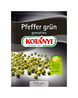 Kotányi Pfeffer grün gemahlen im Brief