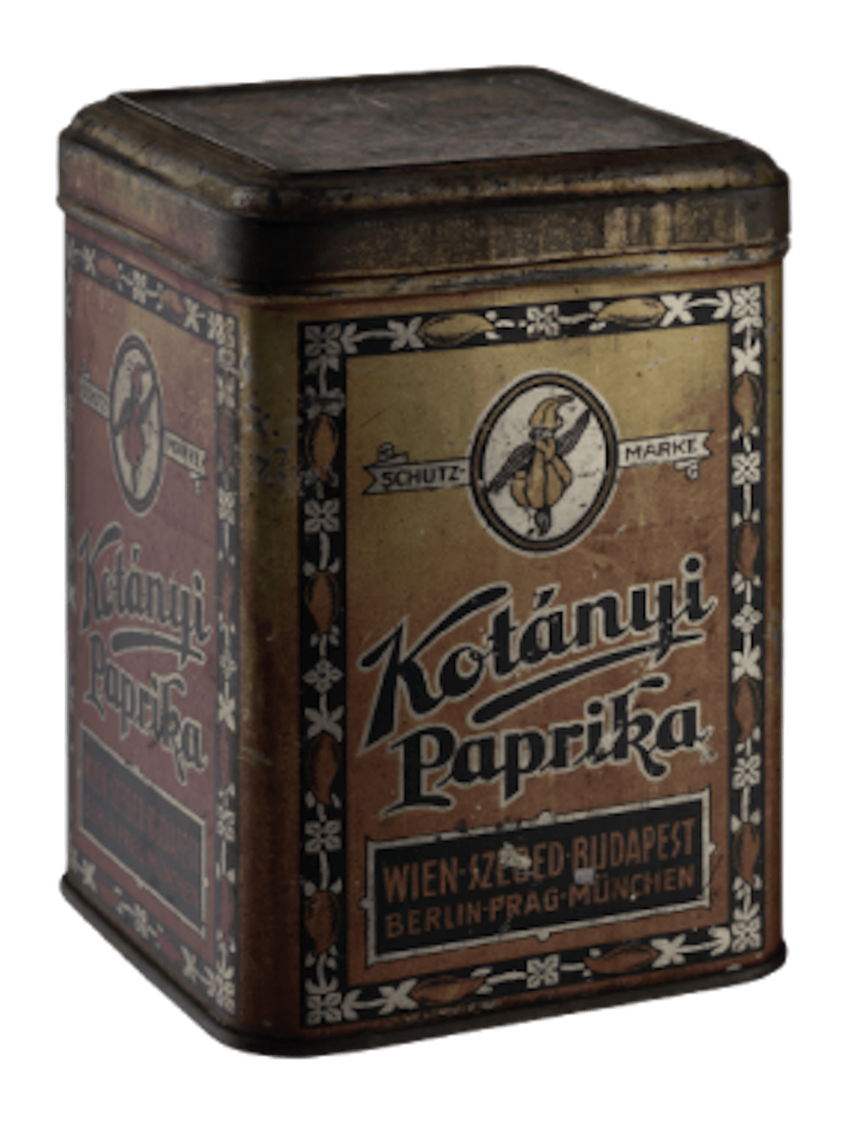 Kotányi spice packaging from 1896.