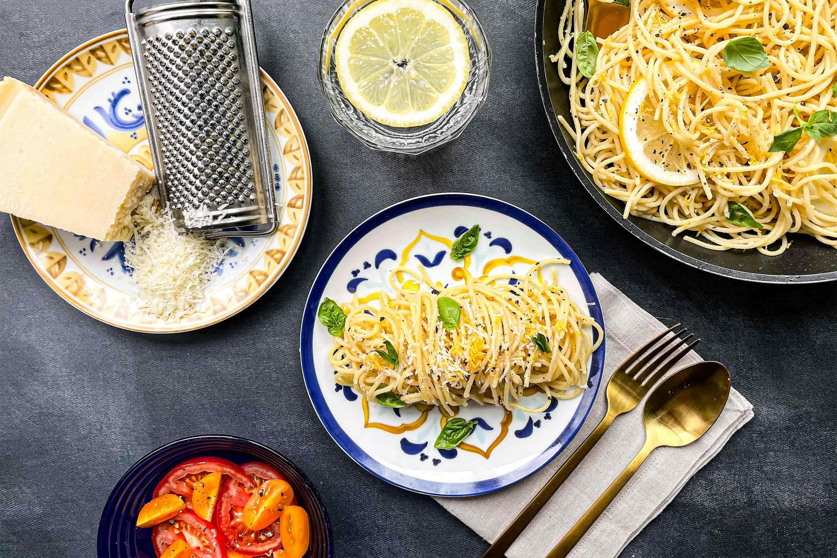 Take a culinary trip to Italy with Italian lemon pasta.
