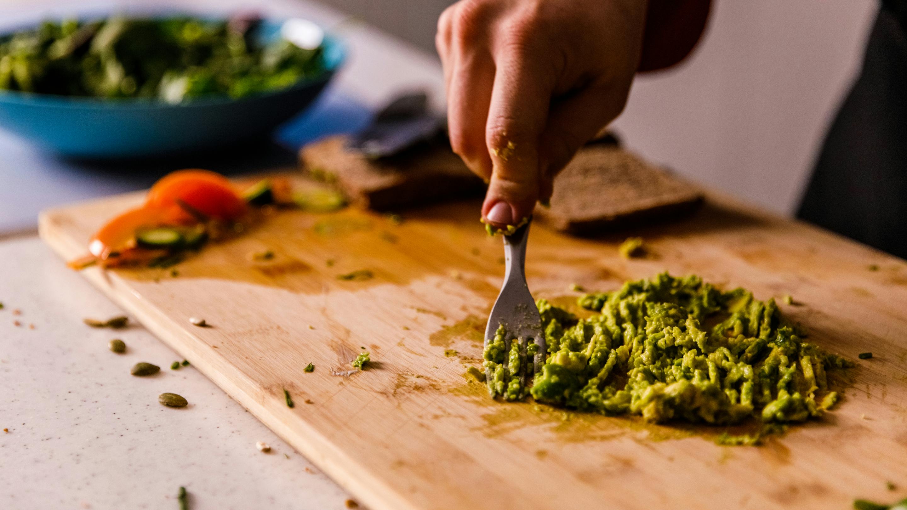 Mashing Avocado