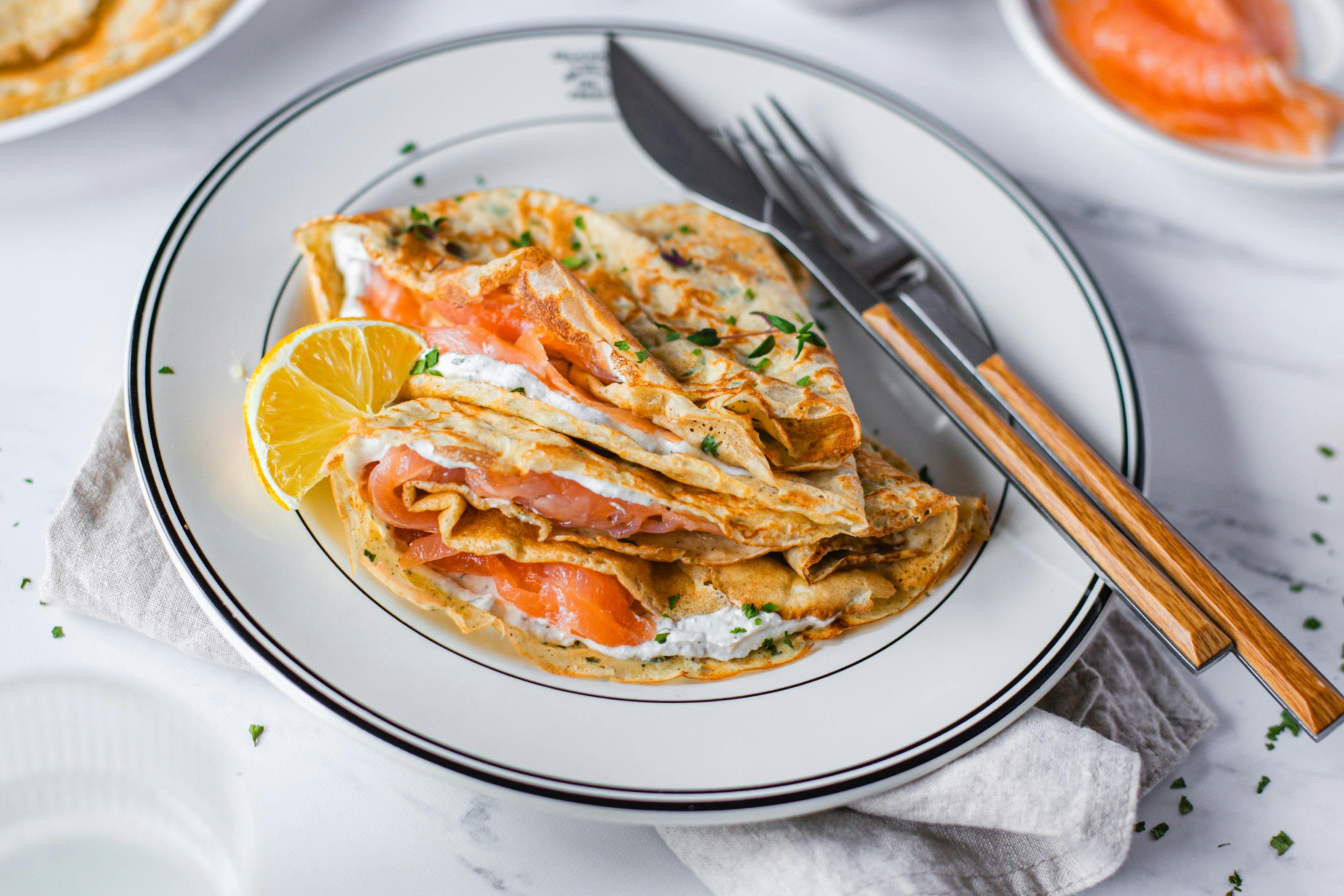 Herb Pancakes Smokedsalmon Min