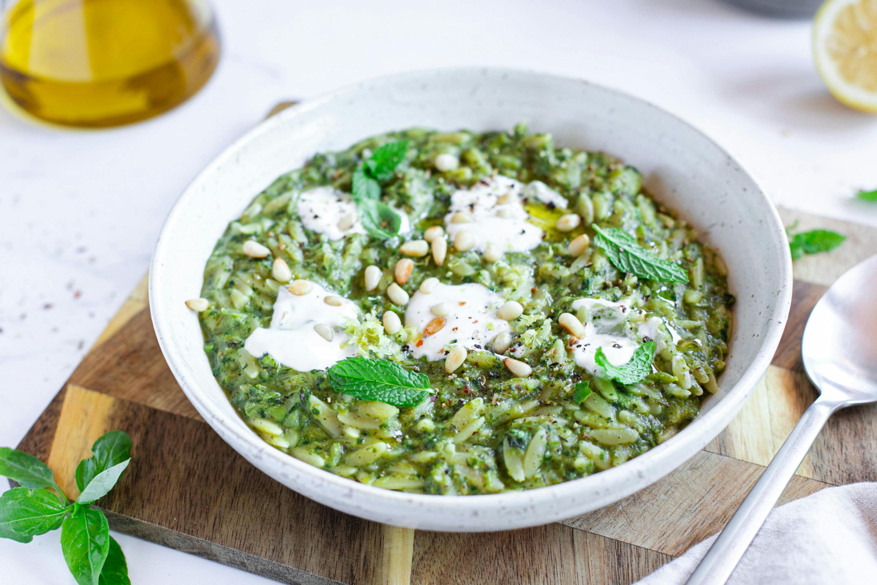 Green Orzo Pasta Min