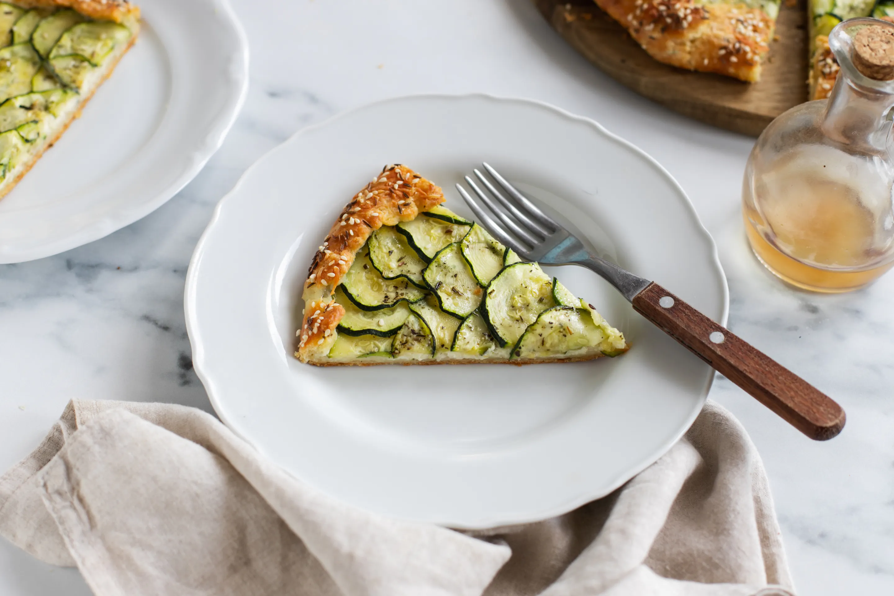 Zucchini And Cheese Galette
