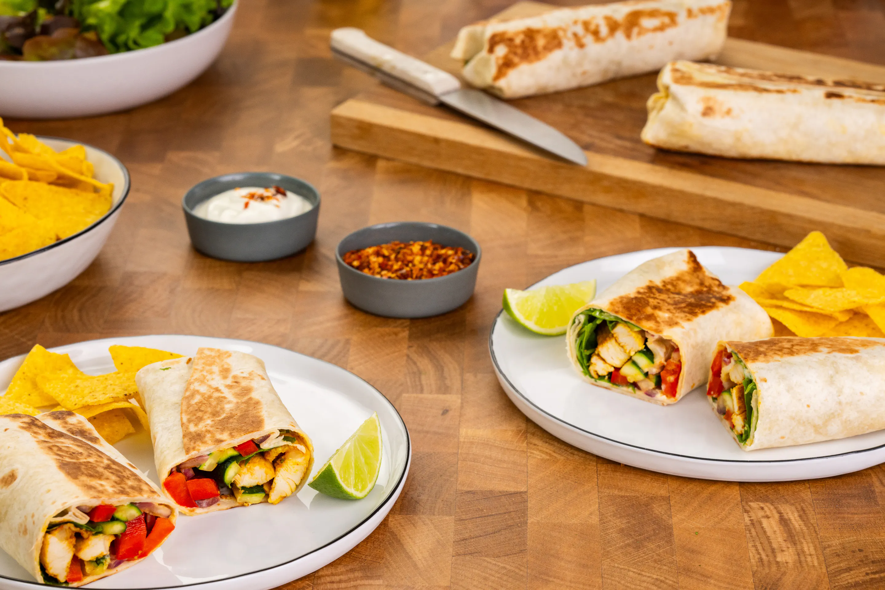 Chicken Wrap Mit Gemüse