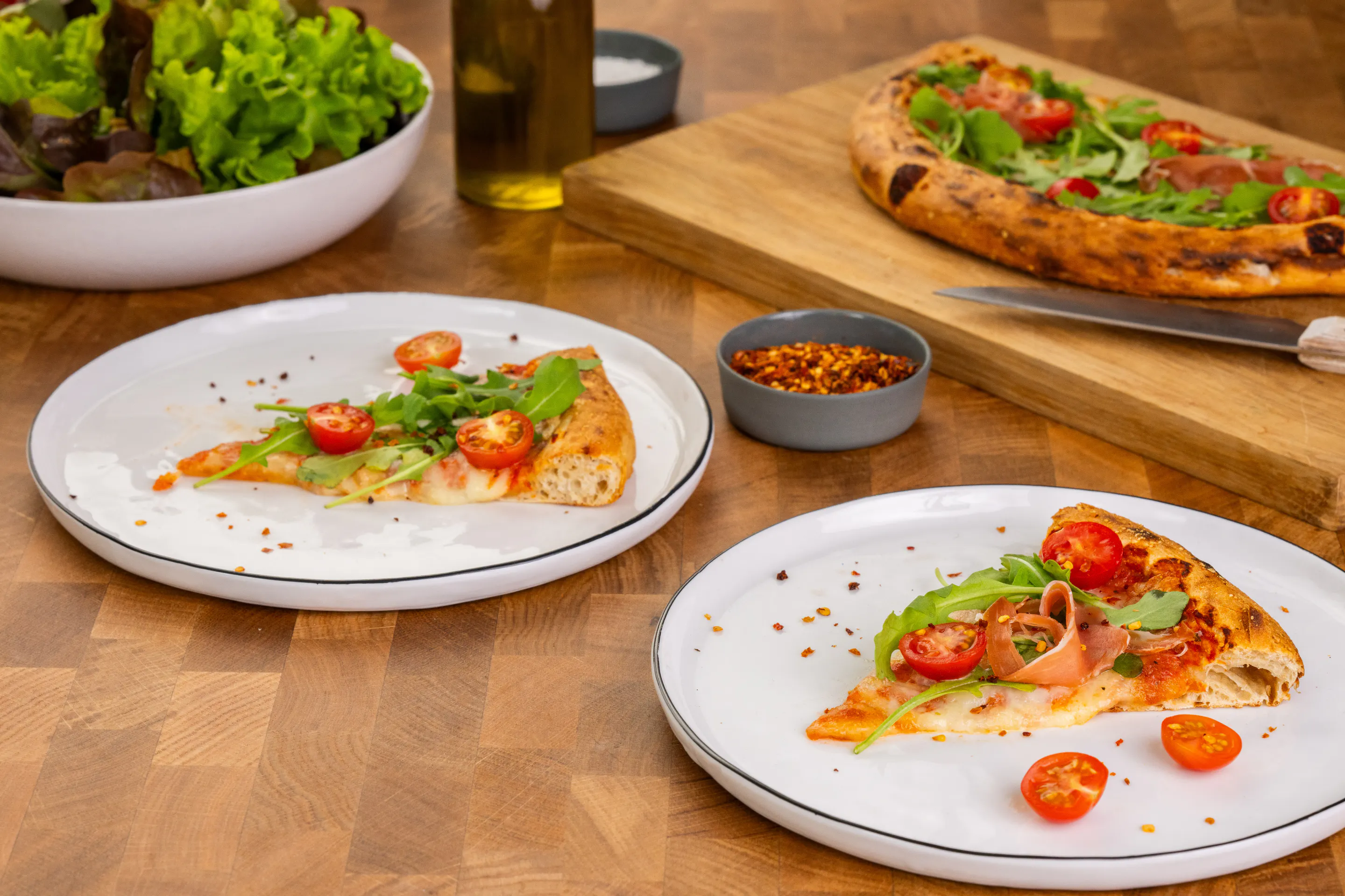Italienische Pizza Mit Rucola